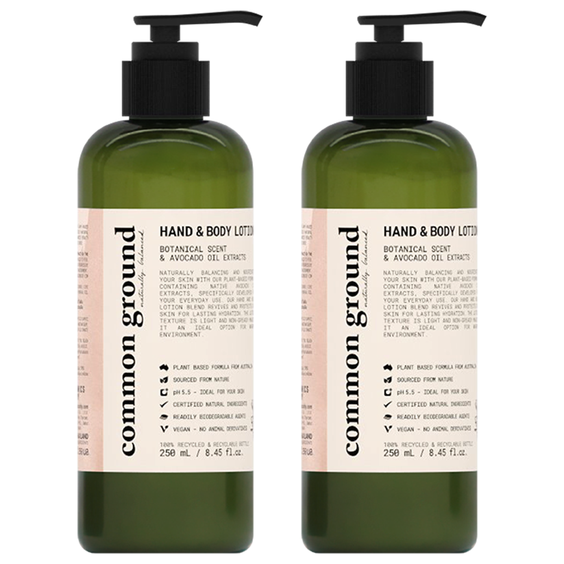 Common Ground Natural  Hand and Body Lotion