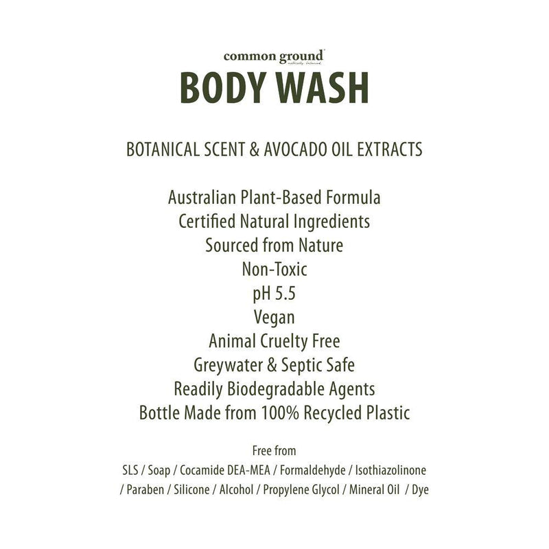 Common Ground Organic Body Wash - Organics Buddy