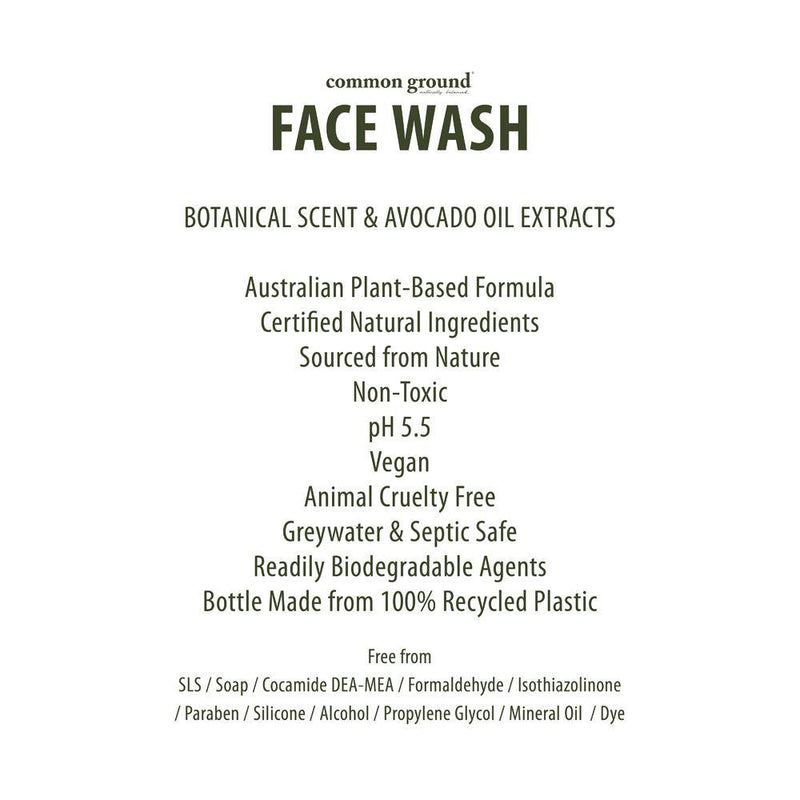 Common Ground Organic Face Wash - Organics Buddy